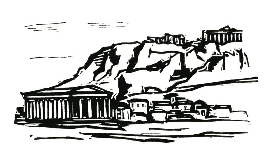 Illustration 14 de Renefer pour Athènes antique de Charles Maurras en 1927.