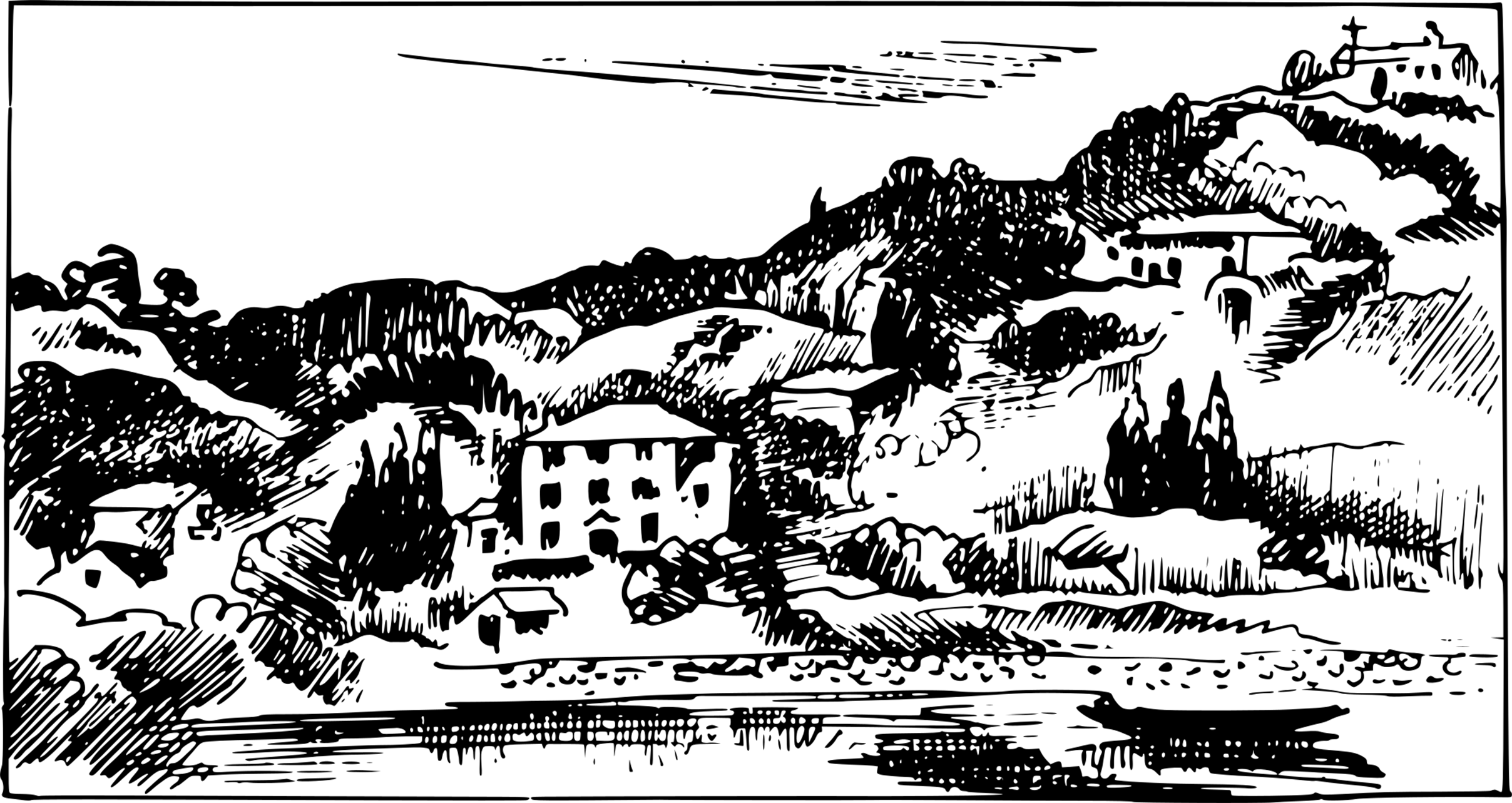 Illustration de Gernez pour le sixième chapitre des Secrets du Soleil de Charles Maurras (1929).